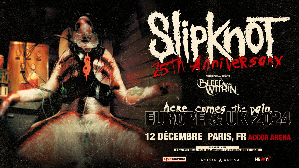 SLIPKNOT | Accor Arena, Paris - 12 d\u00e9cembre 2024