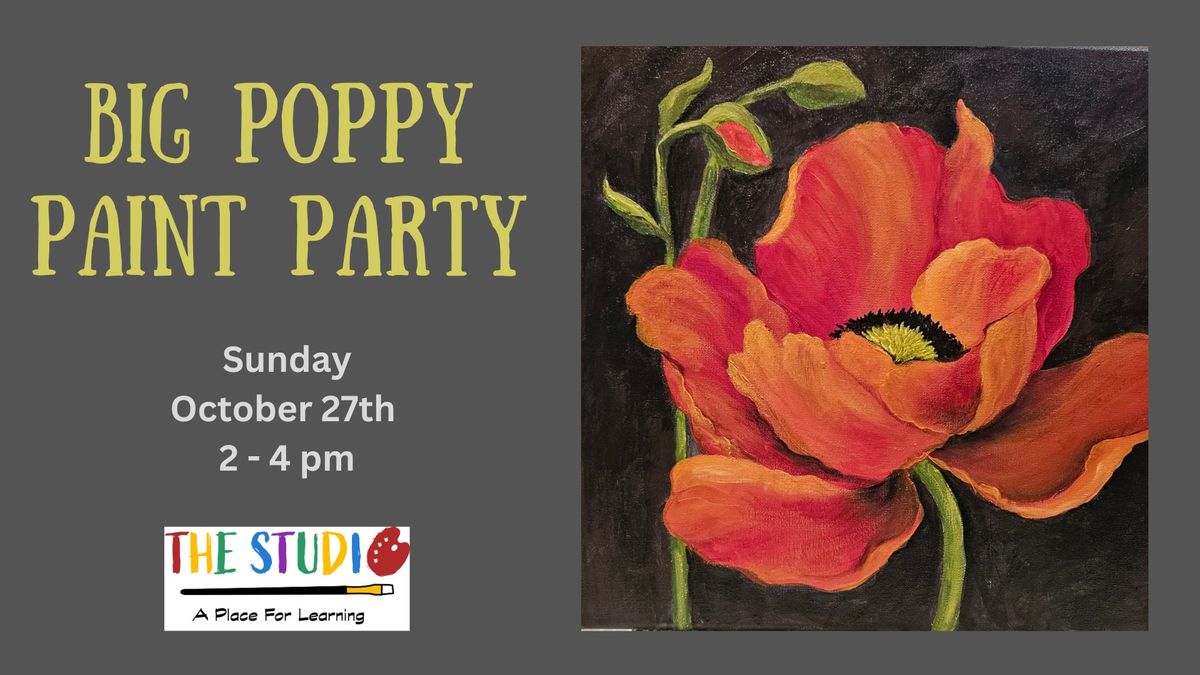 Big Poppy Paint Party