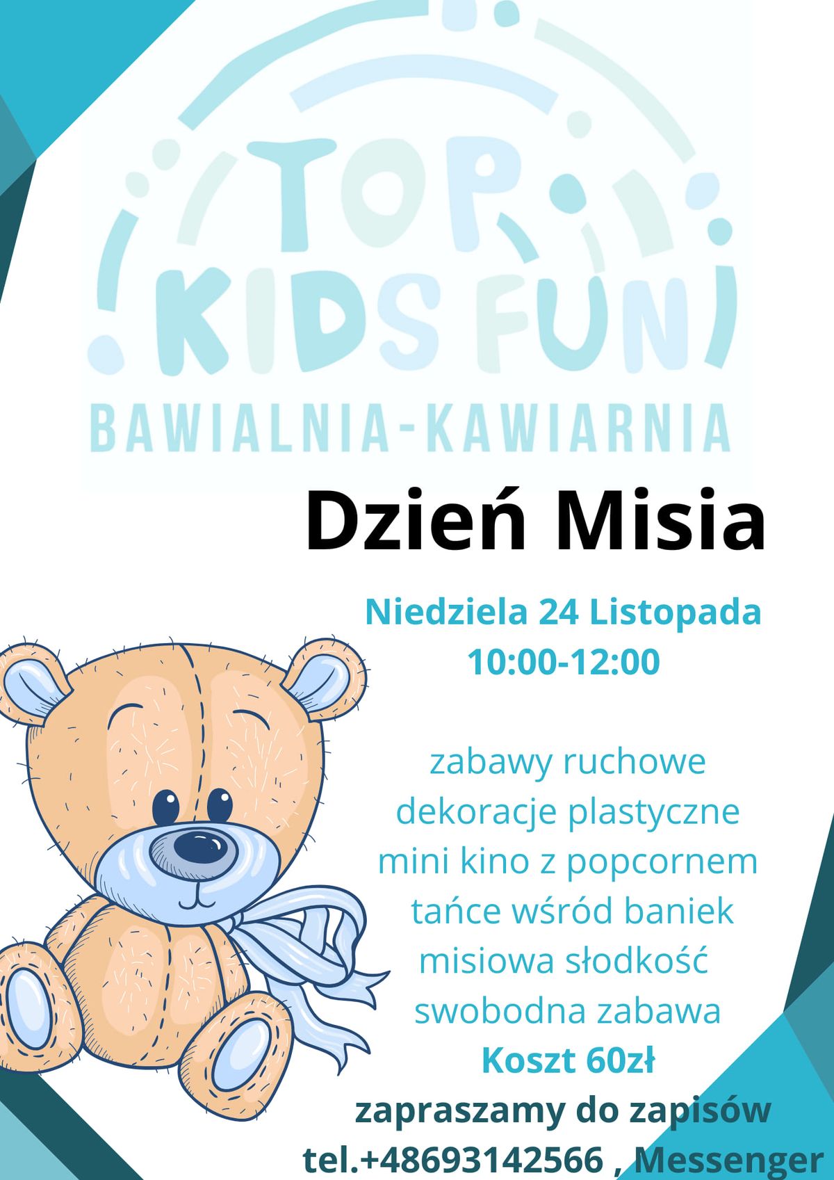 Dzie\u0144 Misia w Top Kids Fun Bawialnia-Kawiarnia 