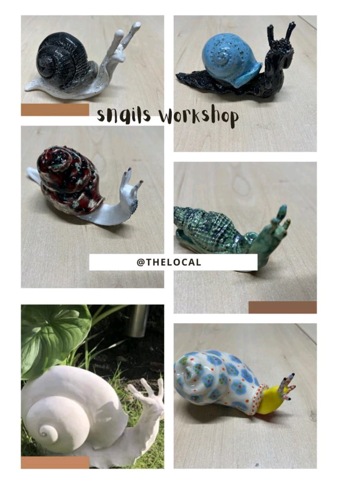 Ceramic Snails Workshop with Fired Up