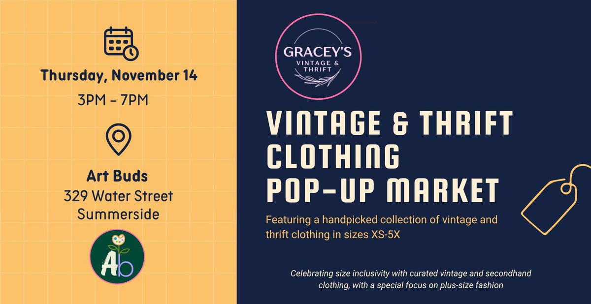 Vintage & Thrift Clothing Pop-Up Market @ Art Buds