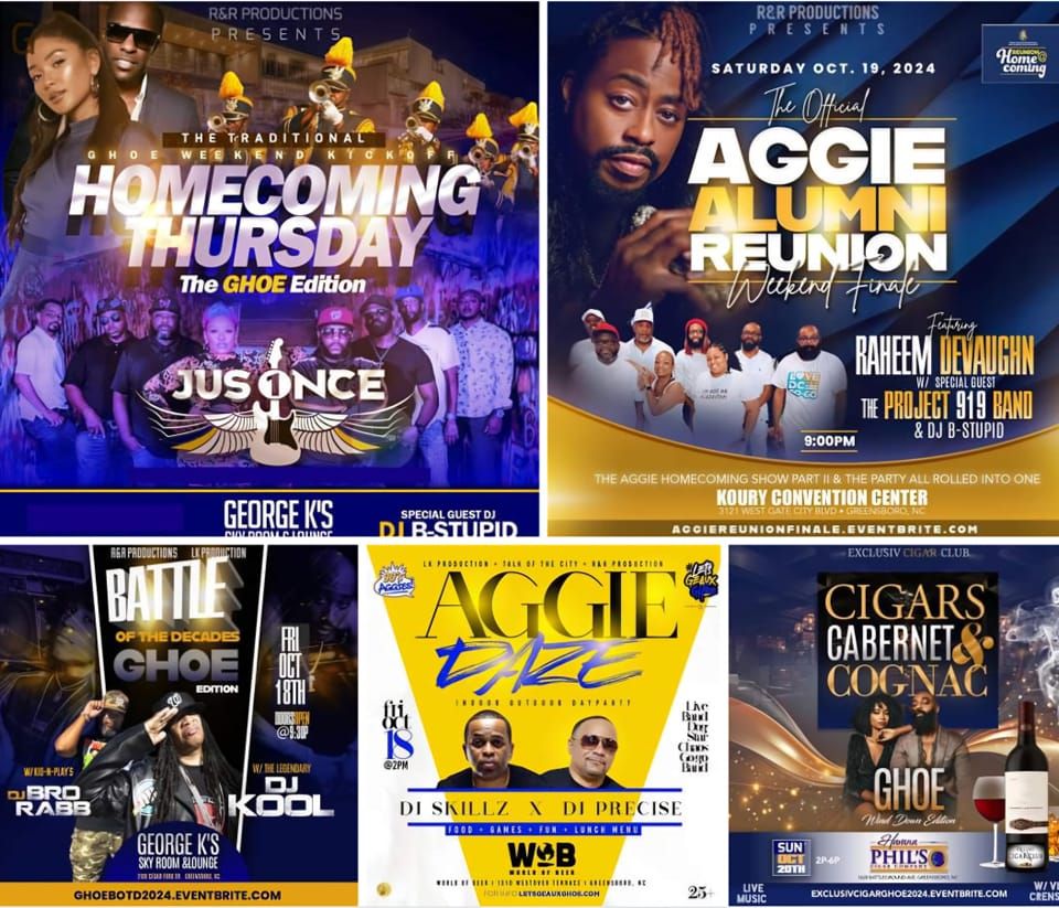 The 2024 Ultimate GHOE Experience Lineup, Triad and Surrounding Cities