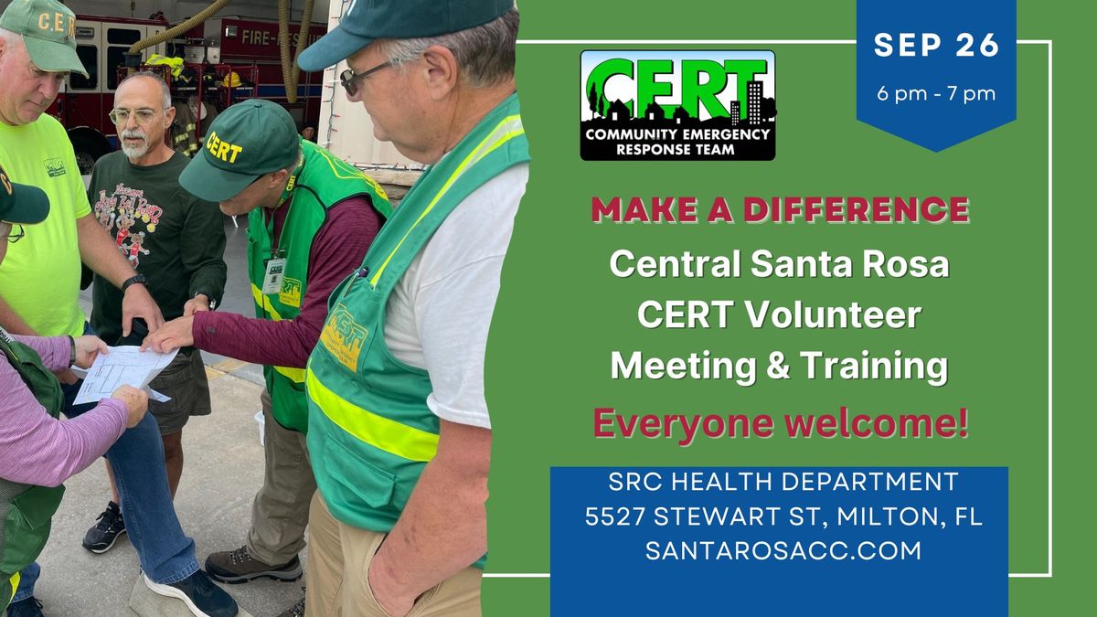 Central Santa Rosa Volunteer Meeting