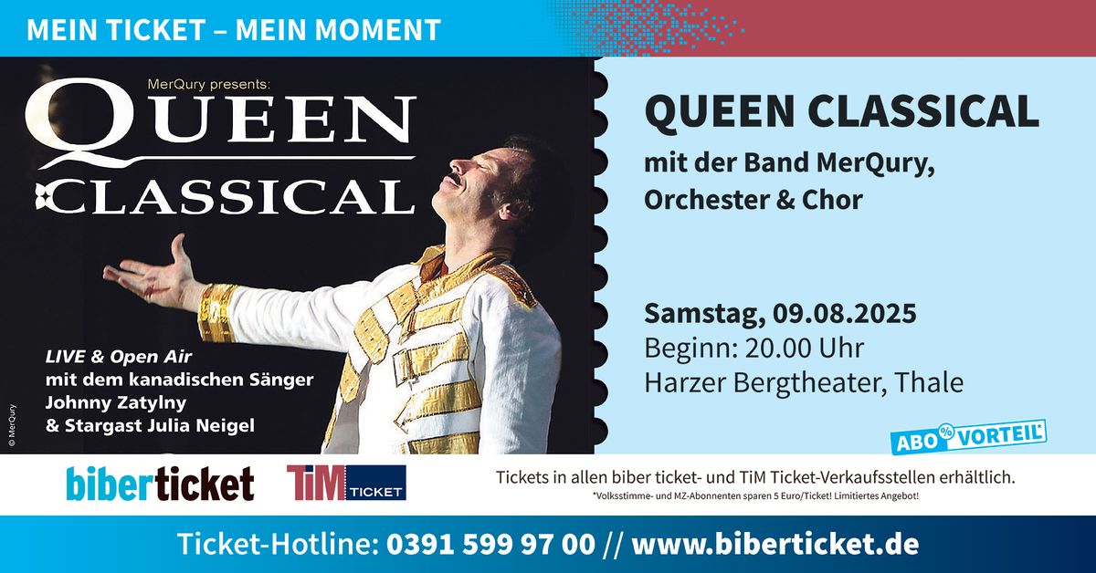 QUEEN CLASSICAL mit der Band MerQury,Orchester & Chor  