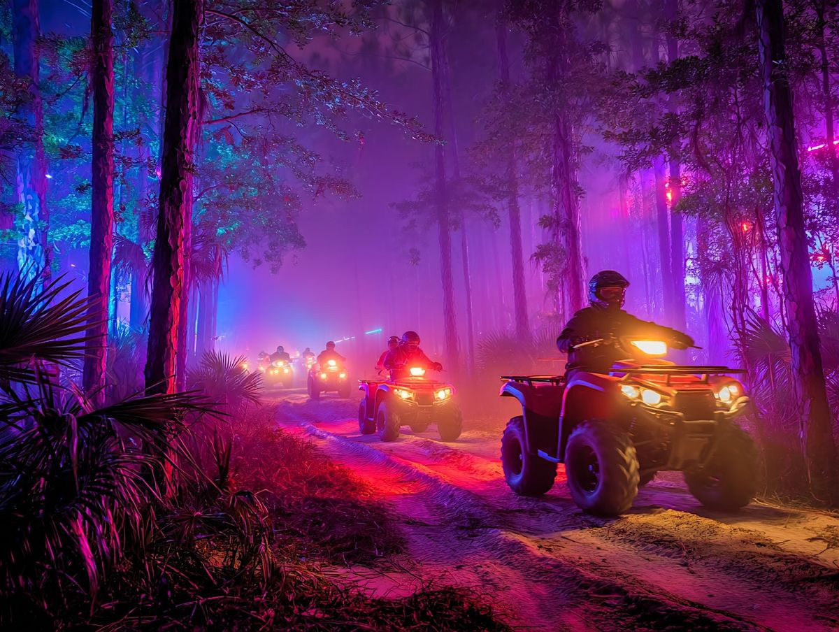 Miami NEON (LED) Night ATV Tour