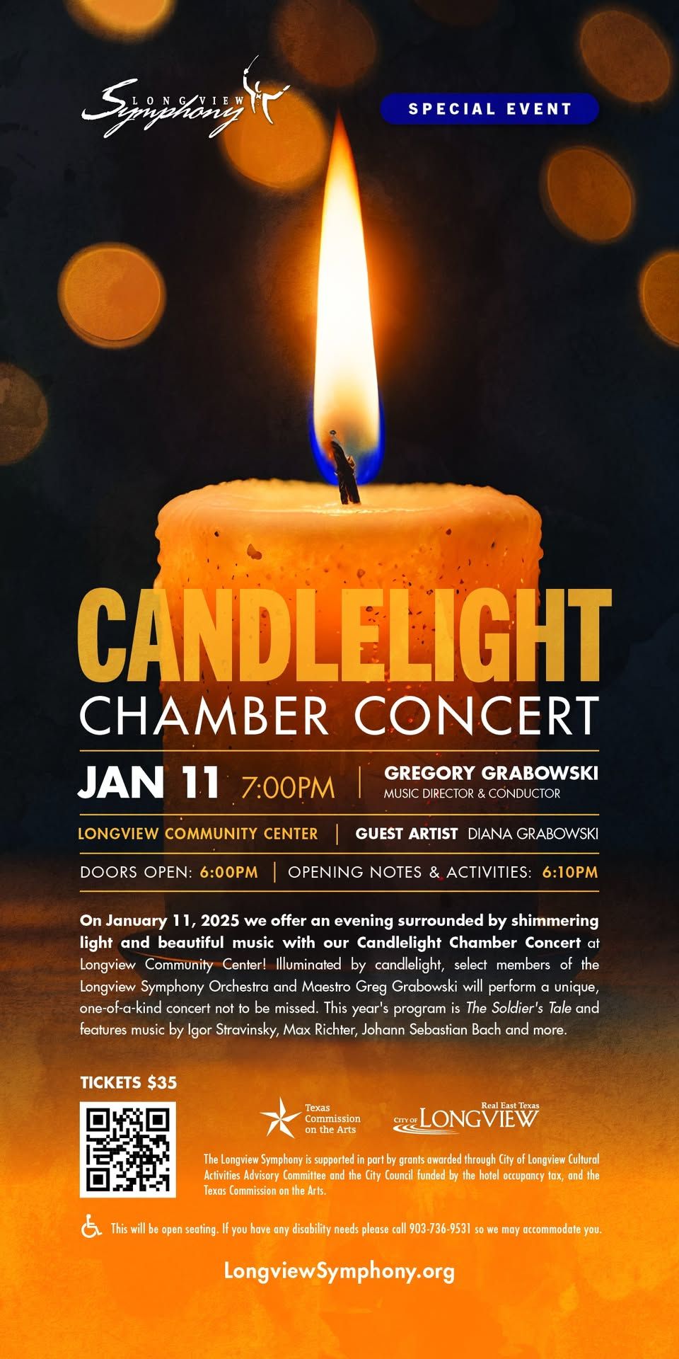 Candlelight Chamber Concert with Longview Symphony