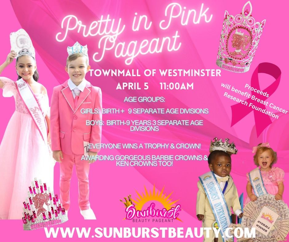 Westminster, MD Pretty In Pink Pageant in Town Mall of Westminster