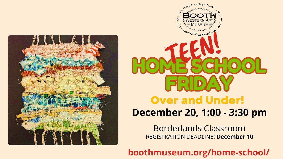 Teen Home School Friday: Over and Under! 