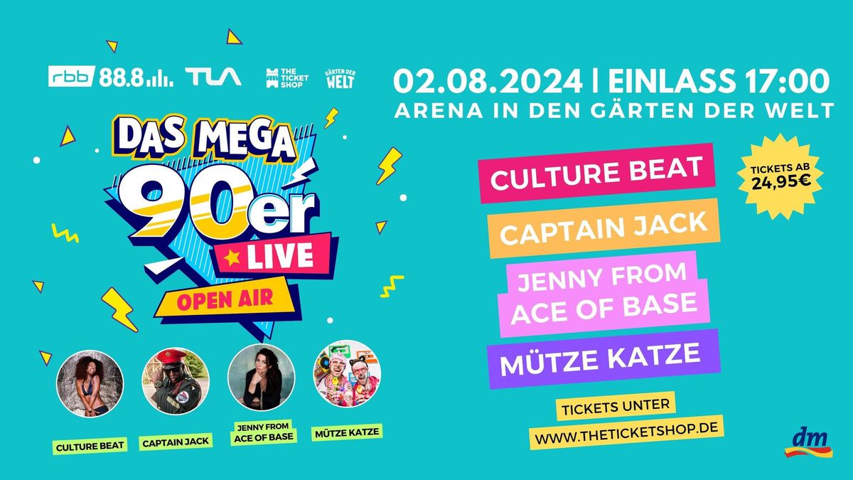 Das Mega 90er Live Open Air - Berlin 2024