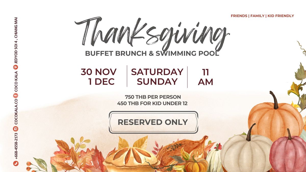 Thanksgiving Brunch Buffet at COCO KALA