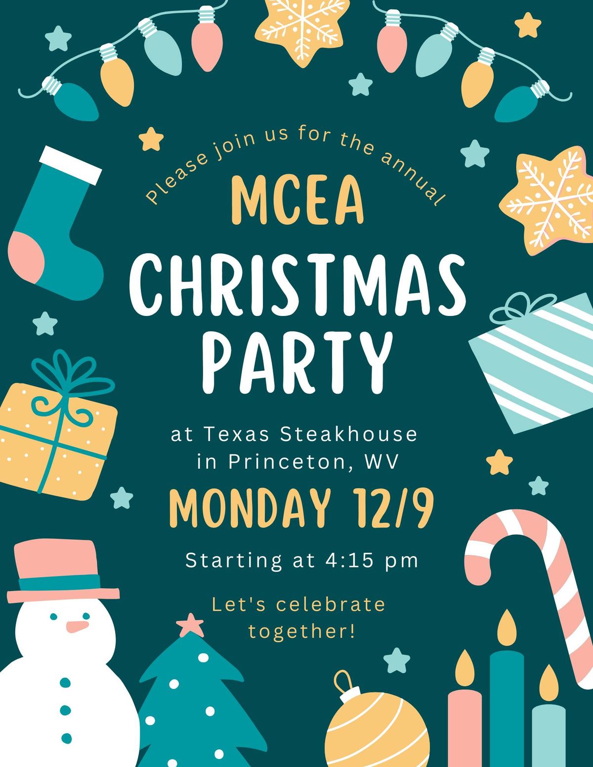 Annual MCEA Christmas Party! 