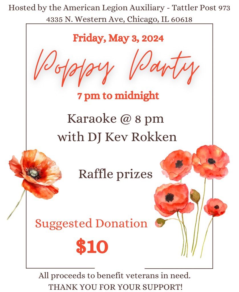 2nd Annual Poppy Party