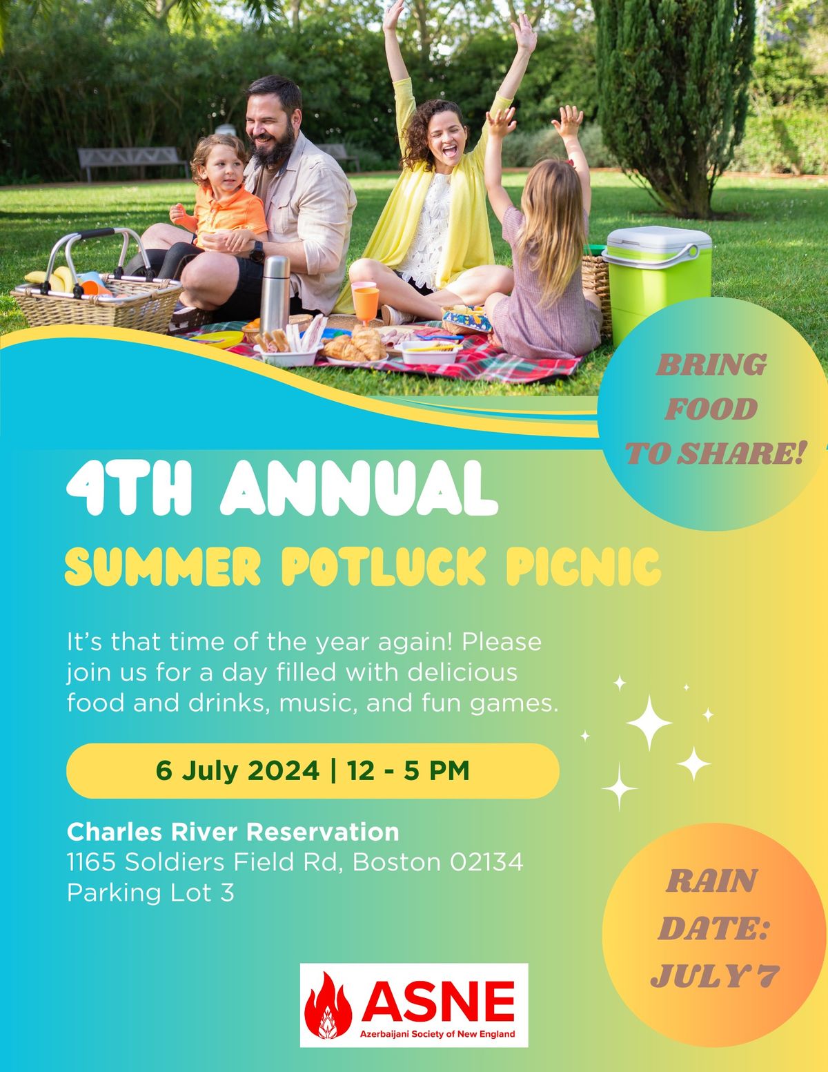 4th Annual Summer Potluck Picnic