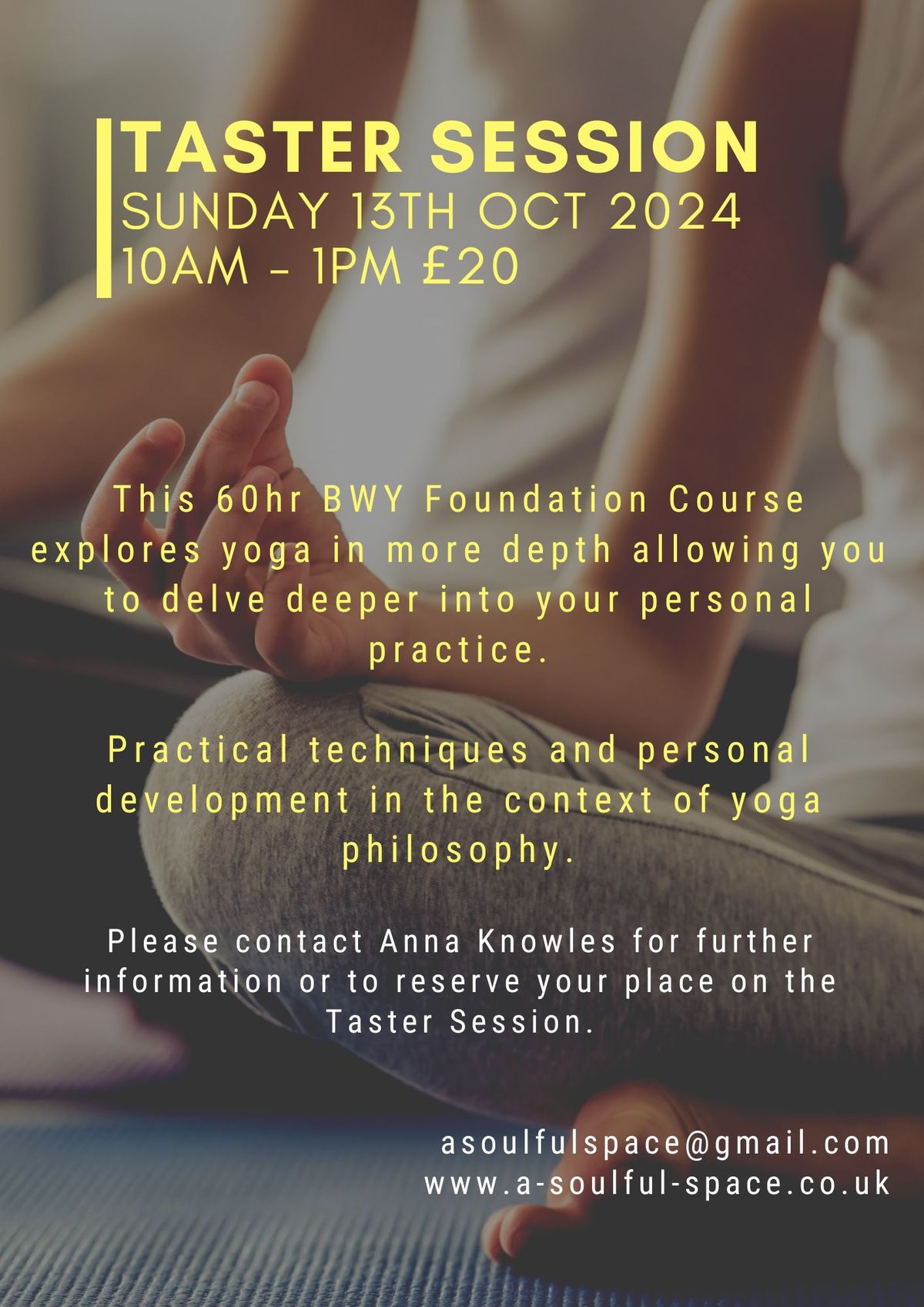 BWY Foundation Course 1 Taster Session