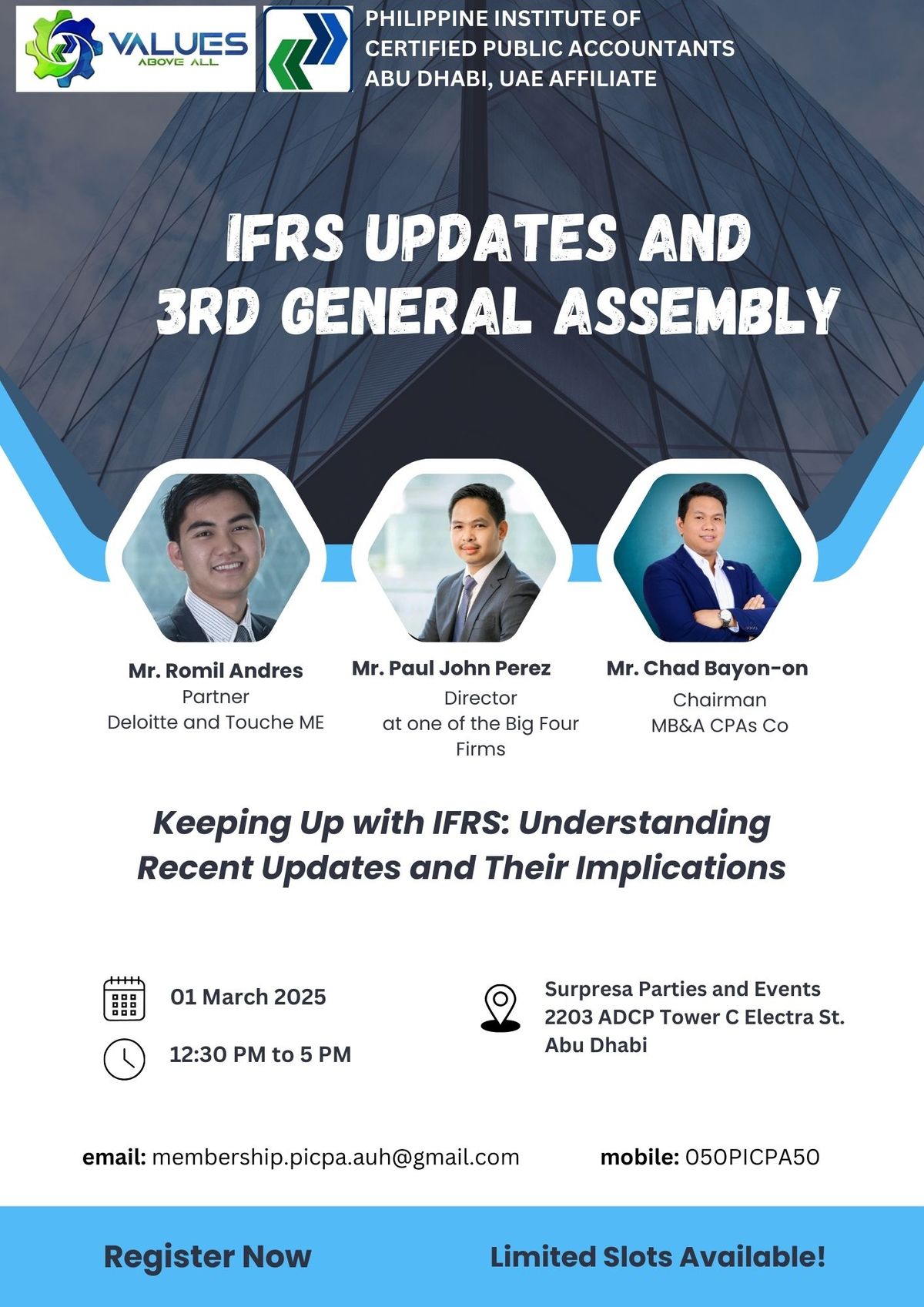 IFRS Updates  and 3rd General Assembly