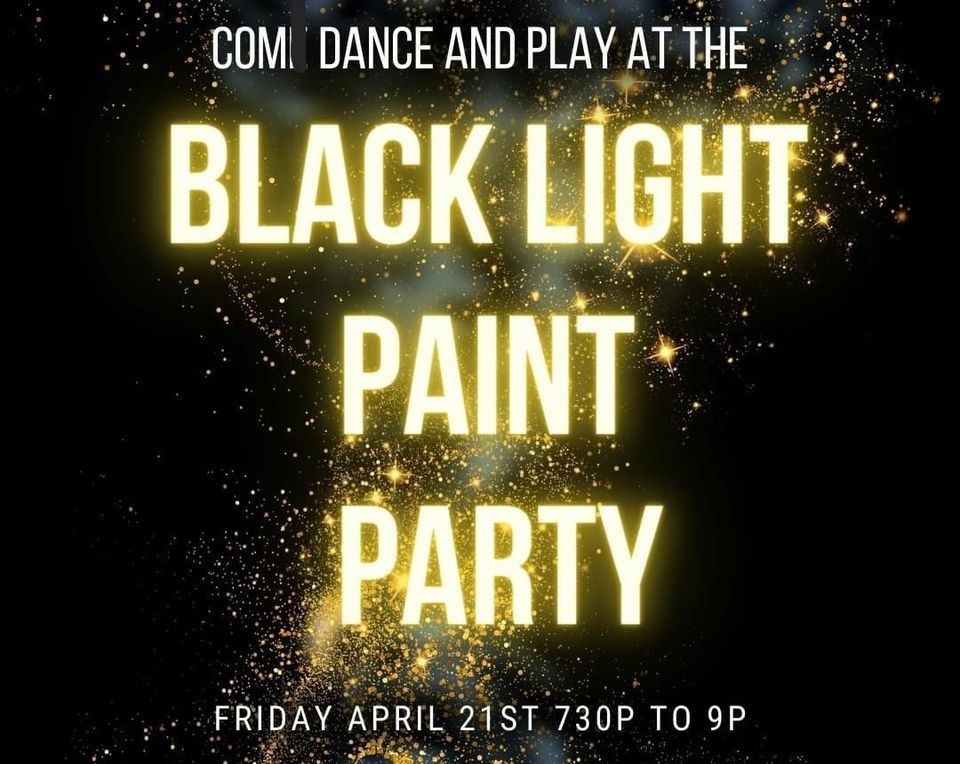 Black Light Pole Paint Party