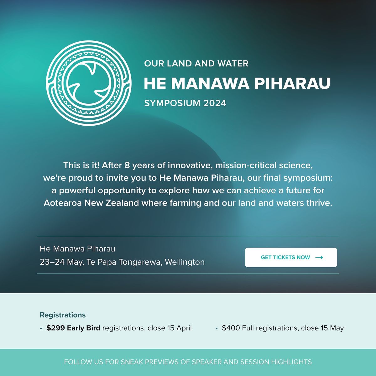 He Manawa Piharau, Our Land and Water Symposium