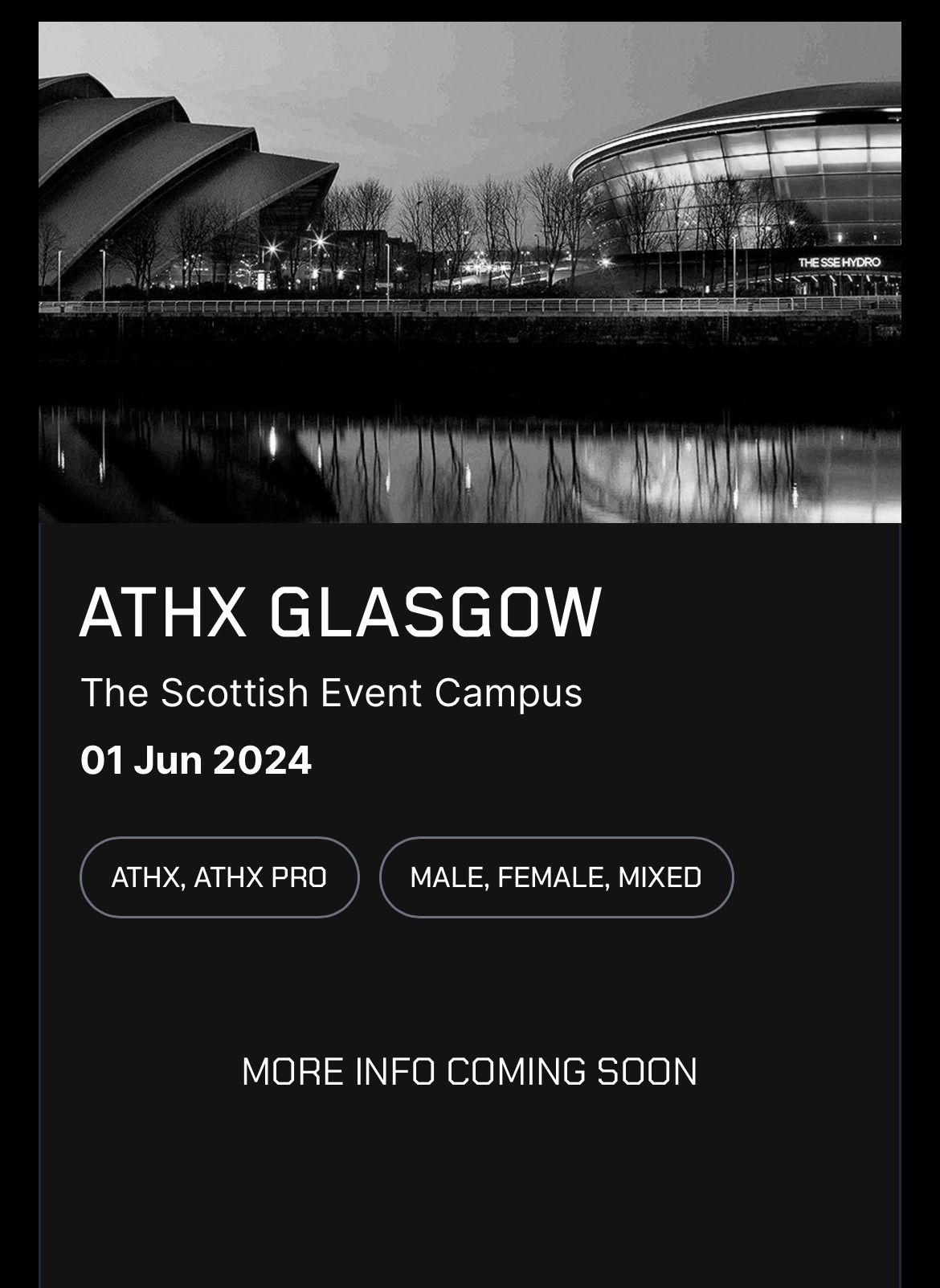 Athx Games Sec Glasgow June 1st