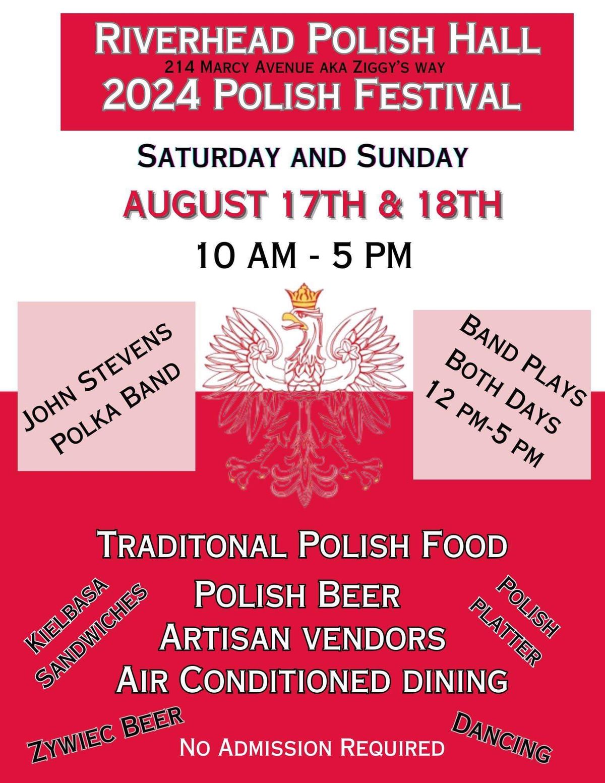Riverhead Polish Hall 2024 Polish Festival