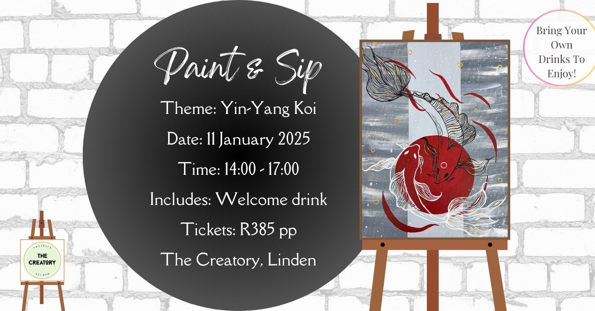 Paint & Sip: Yin-Yang Koi 