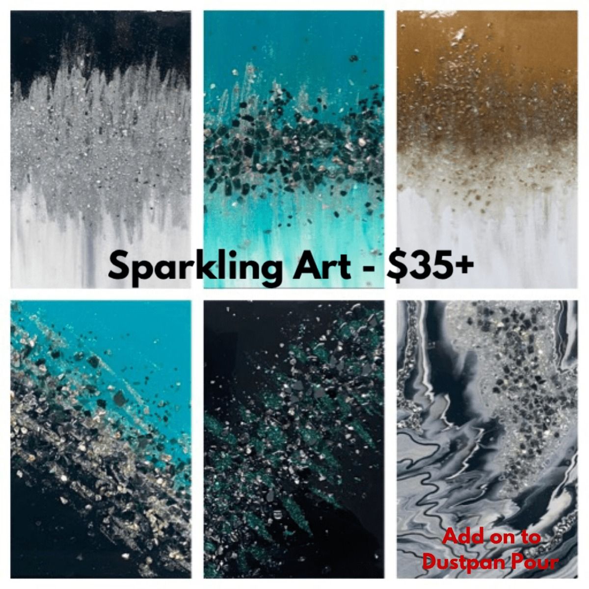 Sparkling Art on Canvas - $45 and up