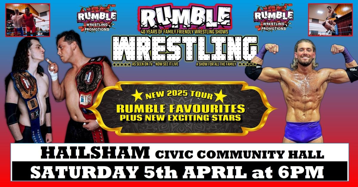 Rumble Wrestling comes to Hailsham for their 2025 Tour 