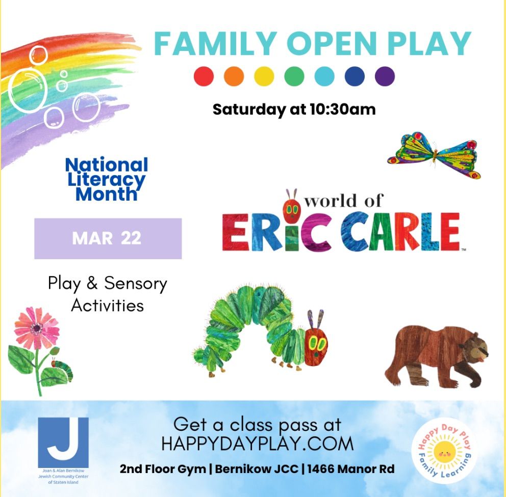 WORLD OF ERIC CARLE Open Play: Play and Sensory Activities for National Literacy Month