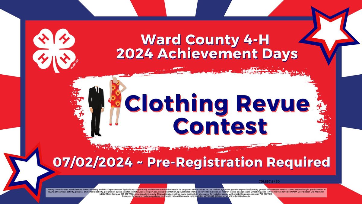 Ward County 4-H 2024 Clothing Revue Contest