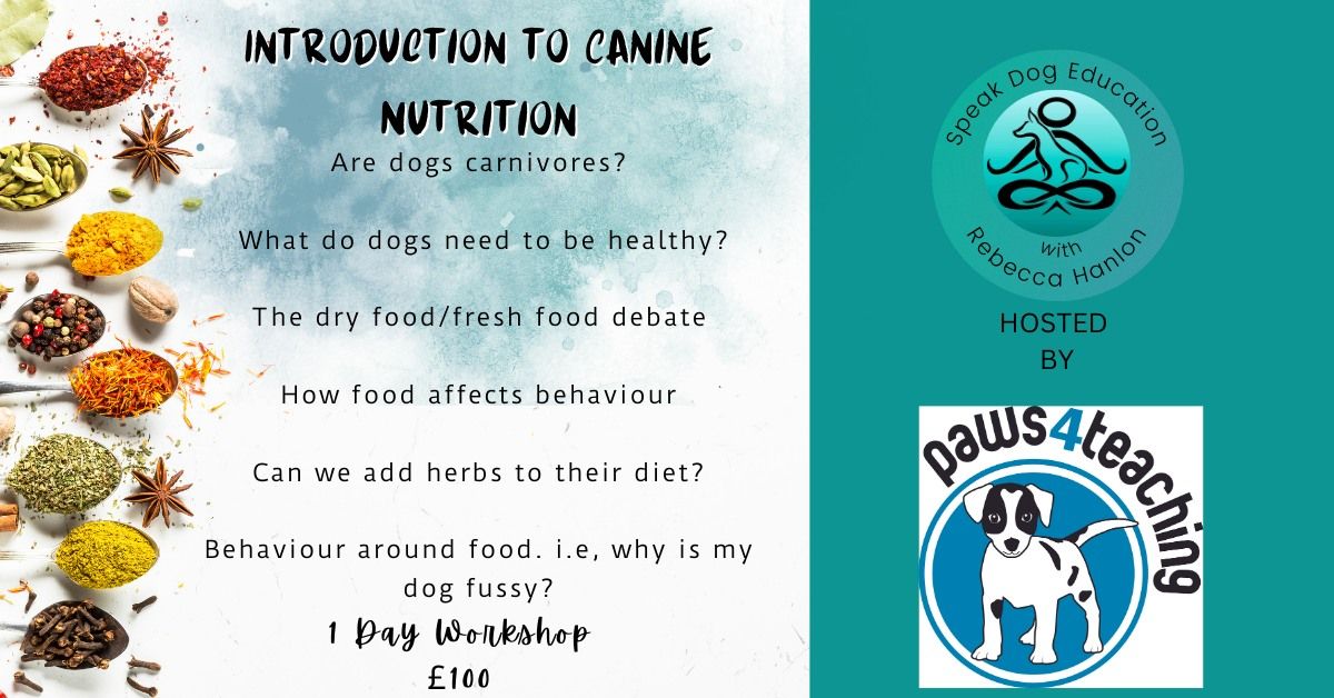 Introduction to Canine Nutrition