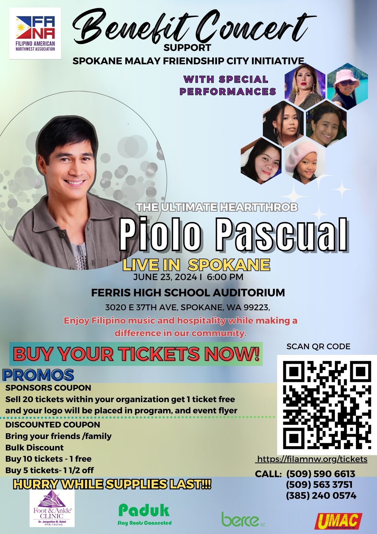 Piolo Pascual Benefit Concert - Live In Spokane !