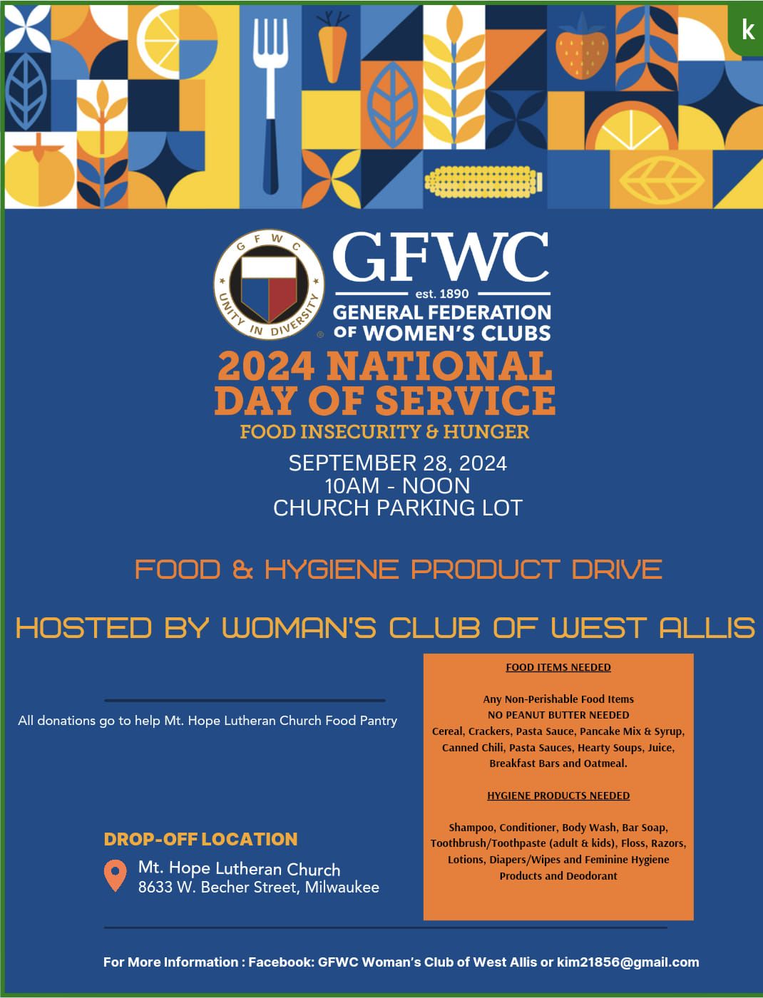 GFWC National Day of Service