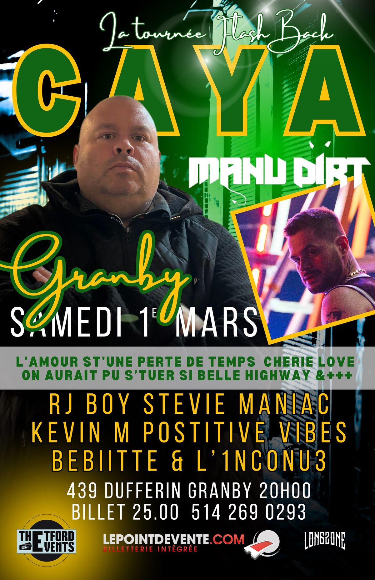 Caya & Manu Dirt + invit\u00e9s Granby