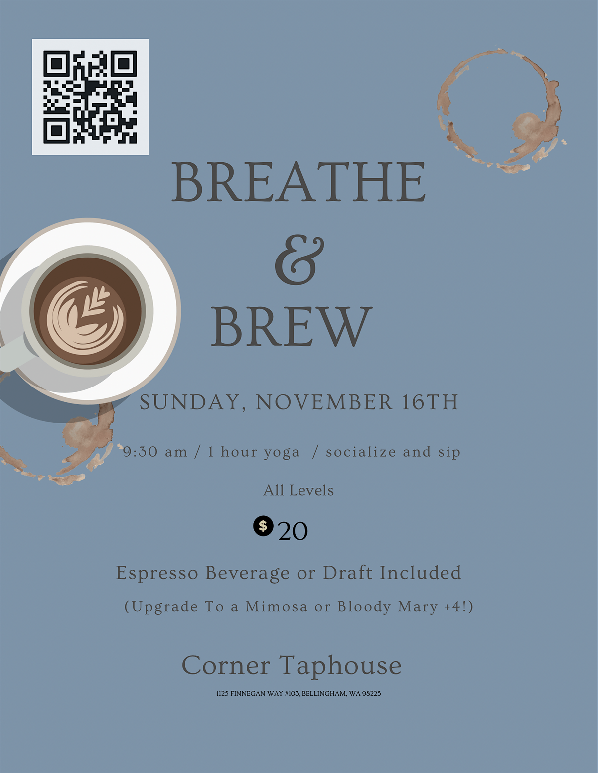 Breathe & Brew- Corner Taphouse