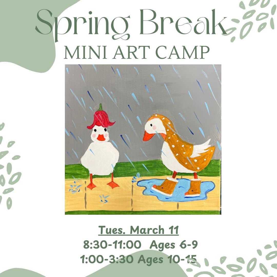 Spring Break Fun! Duck Canvas + Duck Dinner Plate 