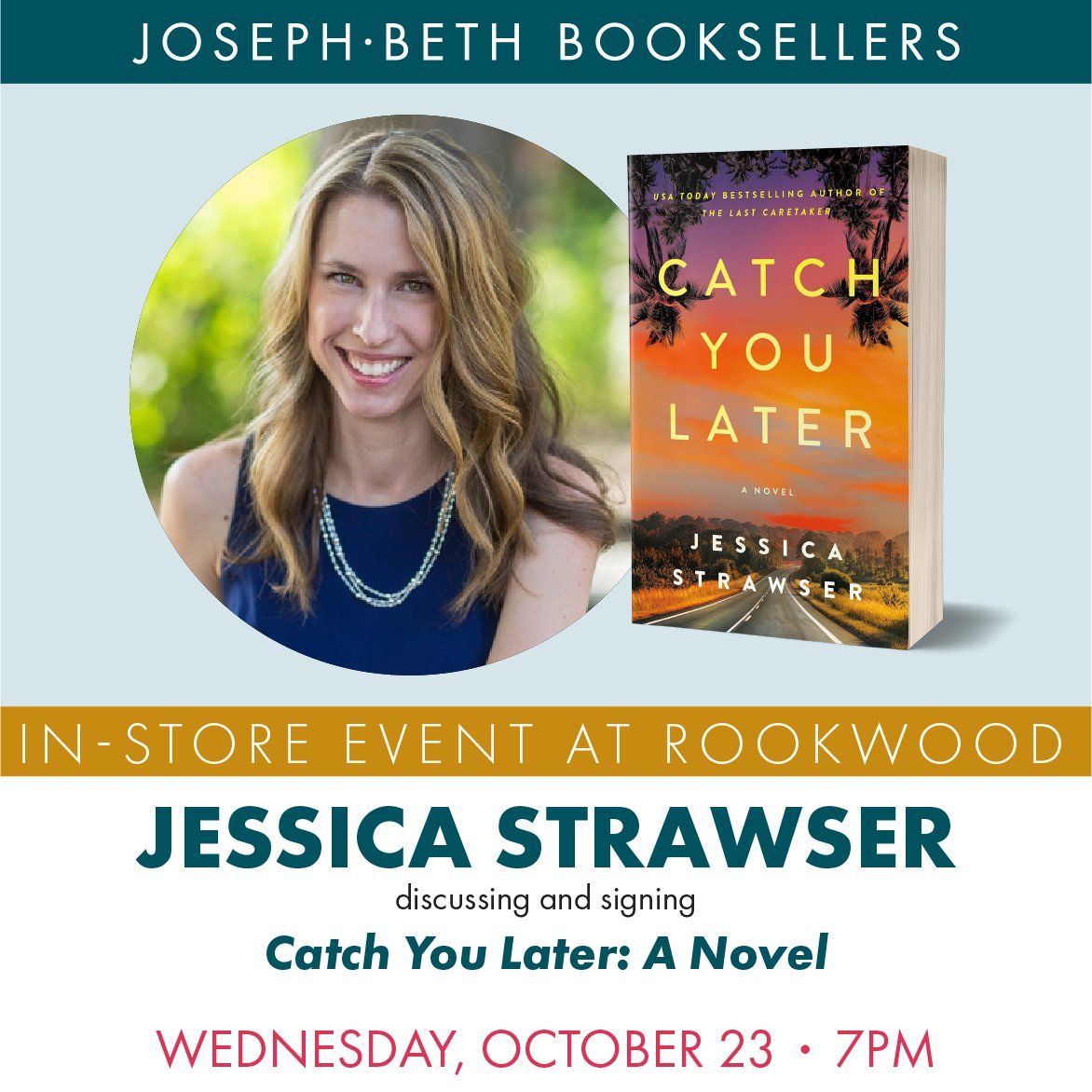 Jessica Strawser discussing and signing Catch You Later: A Novel