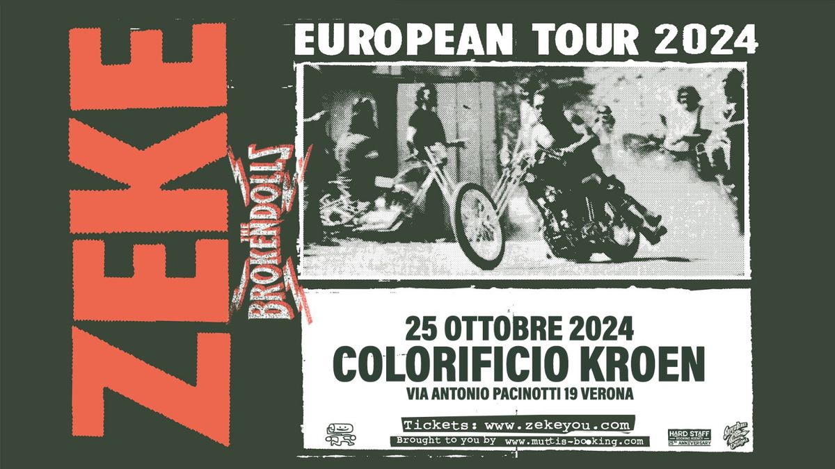 Zeke + Brokendolls live al Colorificio Kroen Verona