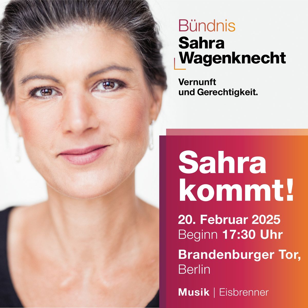 Berlin - Sahra kommt!