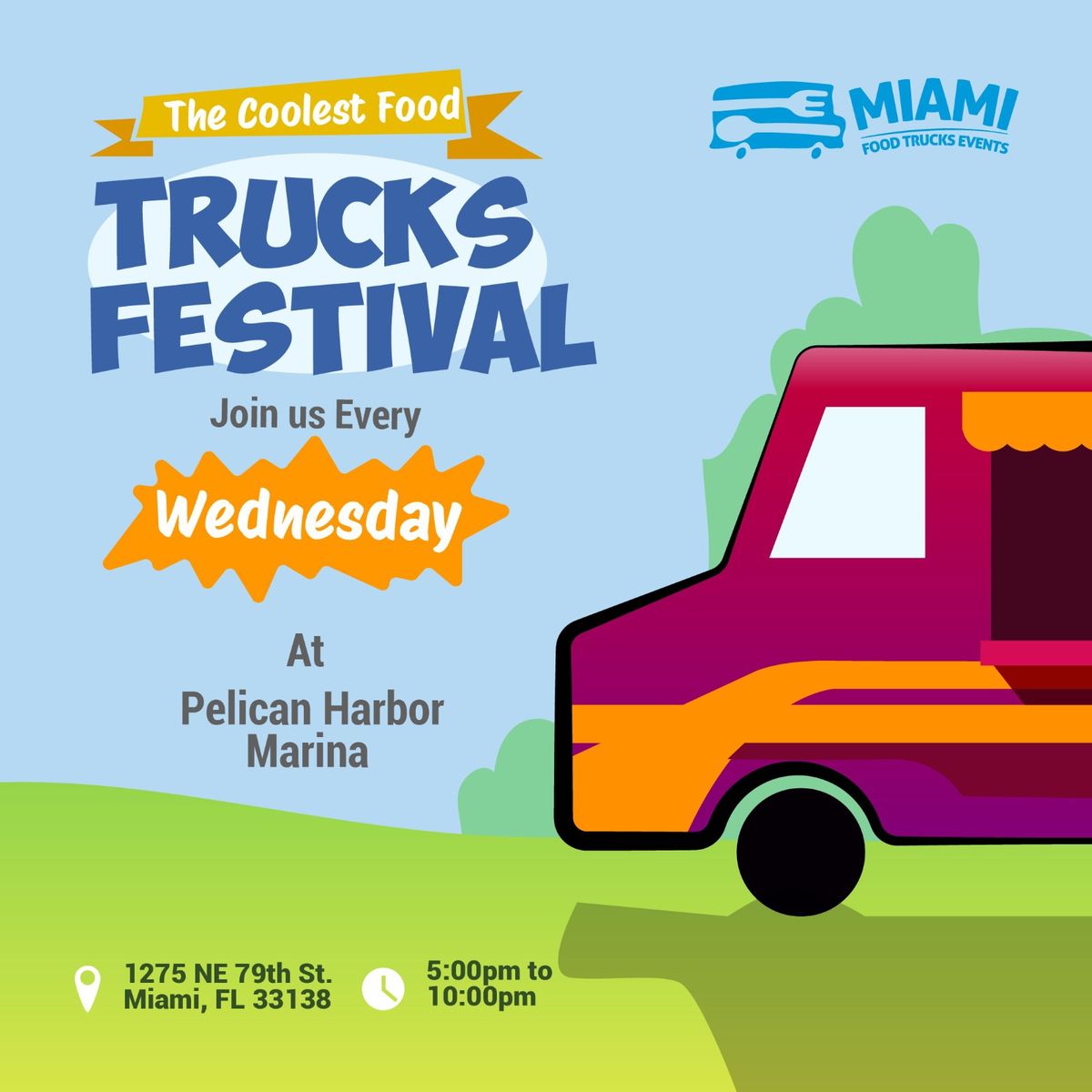 Food Trucks Wednesdays Pelican Harbor Marina