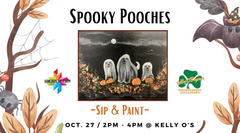 Spooky Pooches - Sip & Paint @ Kelly O's! 