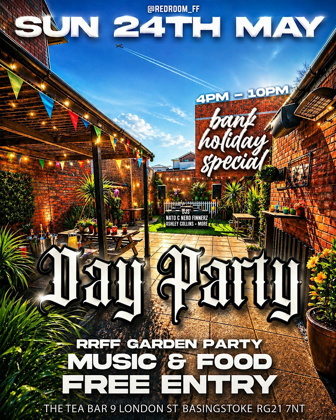 OPEN AIR FREE GARDEN PARTY, The Tea Bar, Basingstoke, 24 May 2026