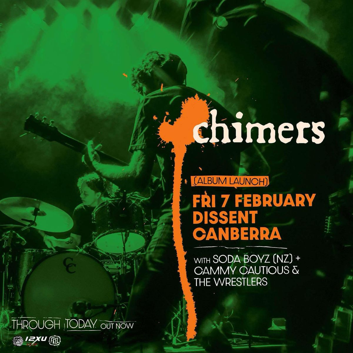 Chimers 'Album Launch' Canberra + Soda Boyz (NZ) + Cammy Cautious & the Wrestlers