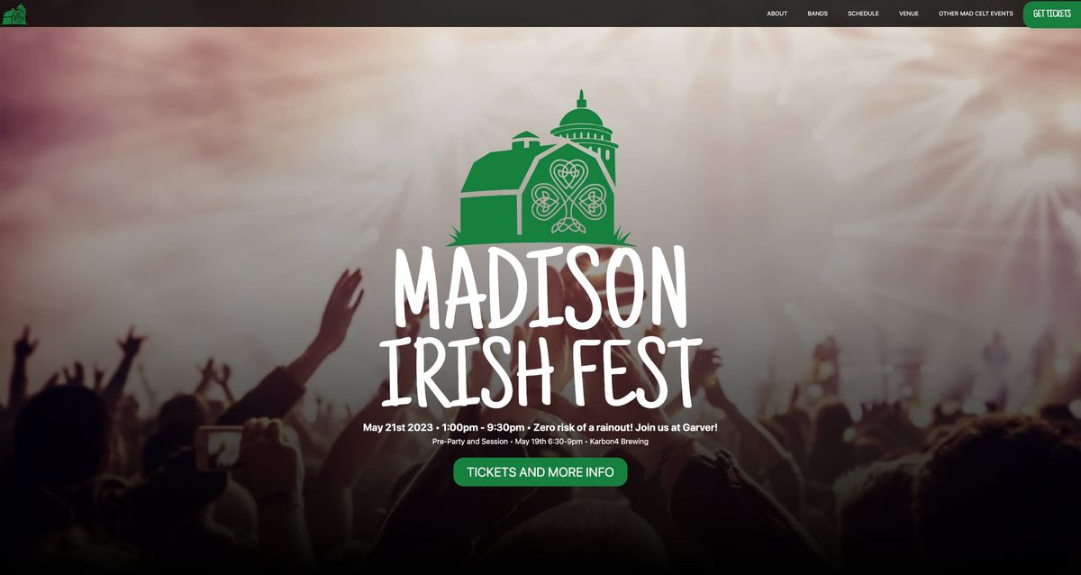 Madison Irish Fest 2025, May 30, 31 & June 1