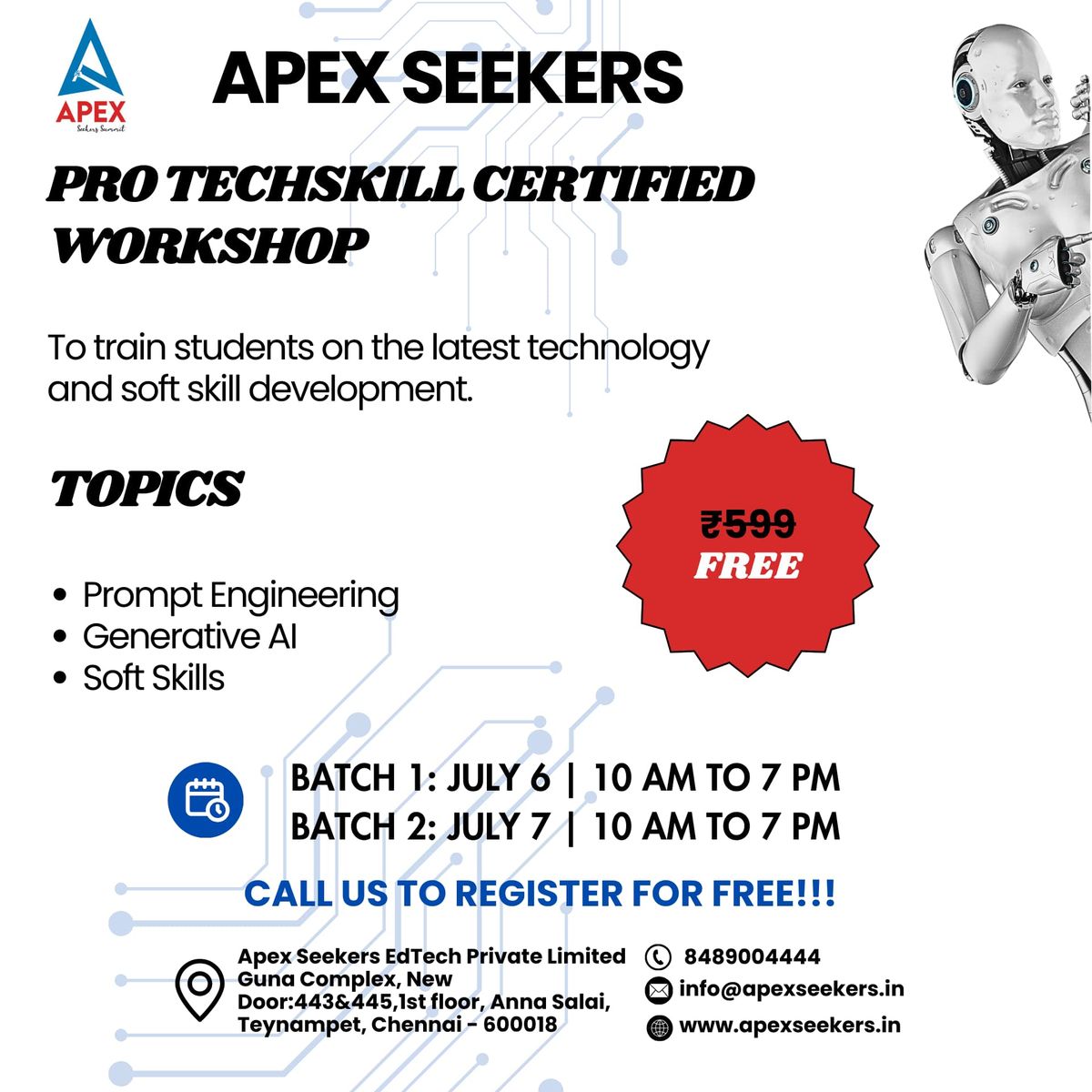 ApexSeekers ProTechSkill Workshop