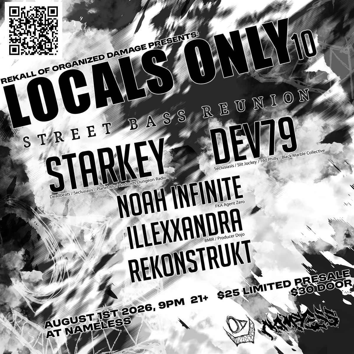 Organized Damage Presents: Locals 10, Street Bass Reunion