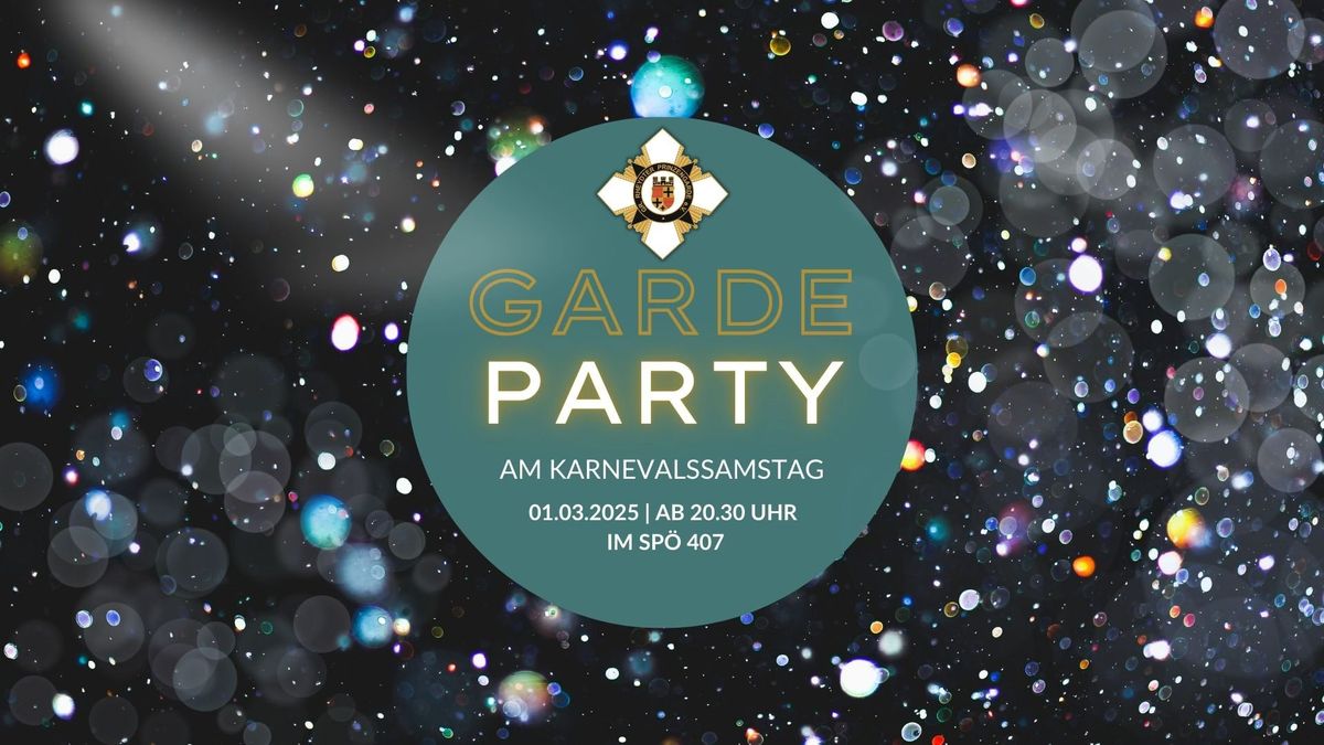 Garde-Party am Karnevalssamstag