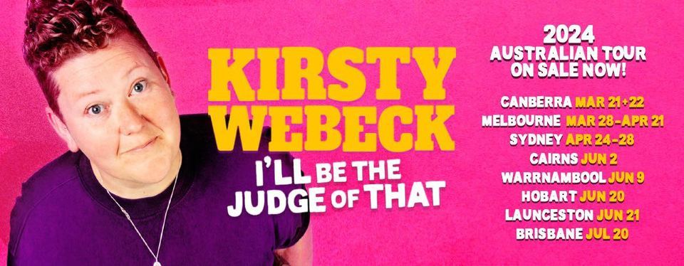 Kirsty Webeck: I\u2019ll Be The Judge of That | PERTH