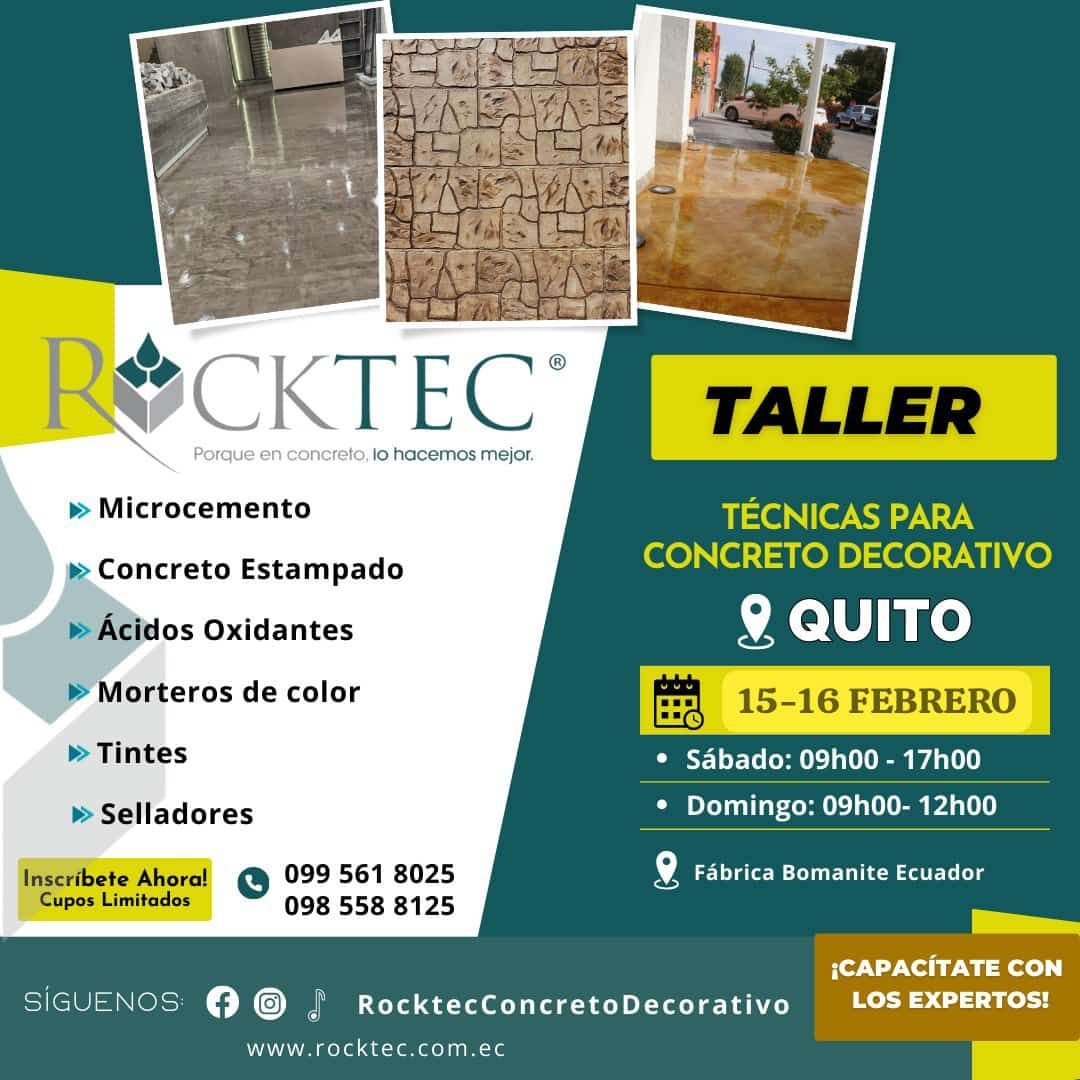 Taller Concreto Decorativo  QUITO