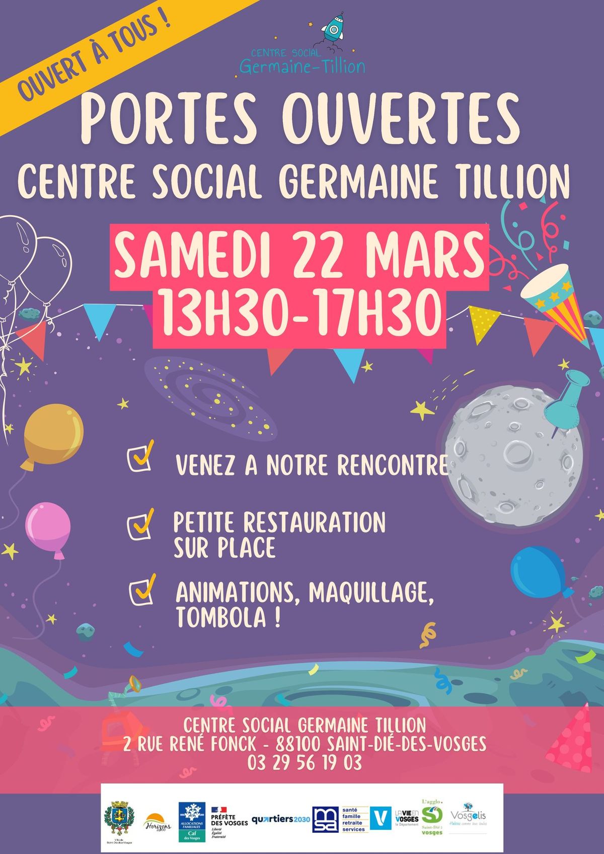 Portes ouvertes du centre social Germaine Tillion