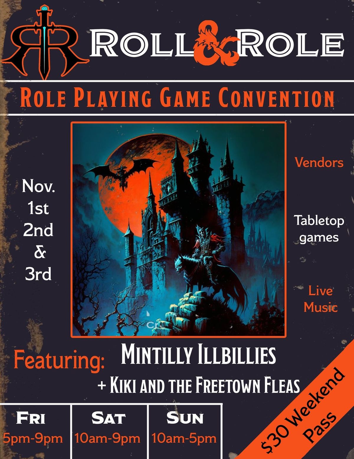 Roll and Role FRIGHT FEST Game Convention!