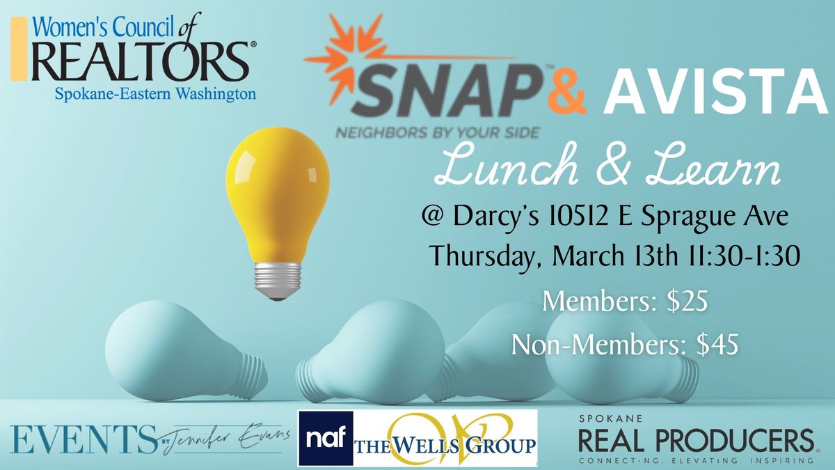 Lunch & Learn (SNAP & Avista)